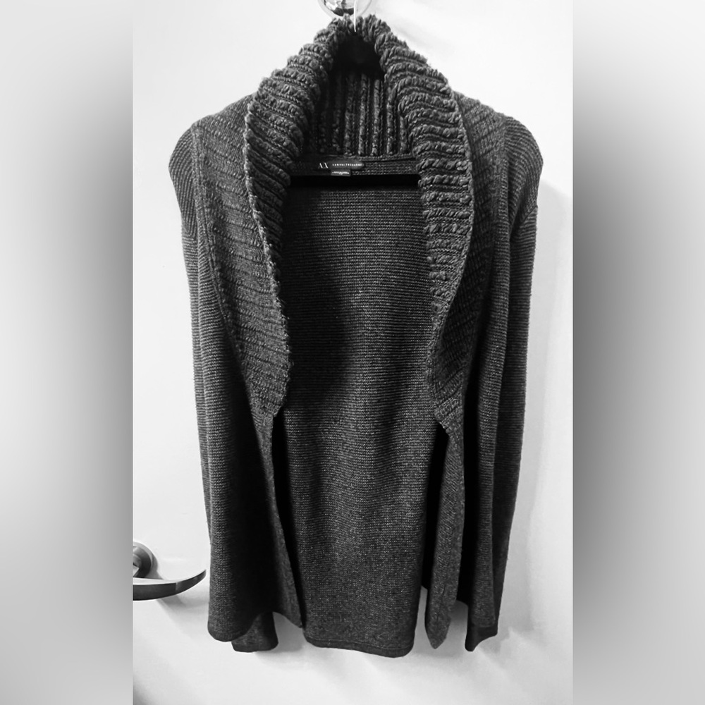 Armani Exchange Charcoal Cowl Neck Sweater